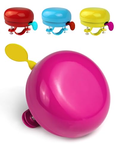 Fahrradklingel Kinder Fahrradglocke M&auml;dchen und Jungen, Damen-Fahrrad Glocke Lenker 22.2mm Bunt Ding Dong Klingel Kinderfahrrad Bike Bell