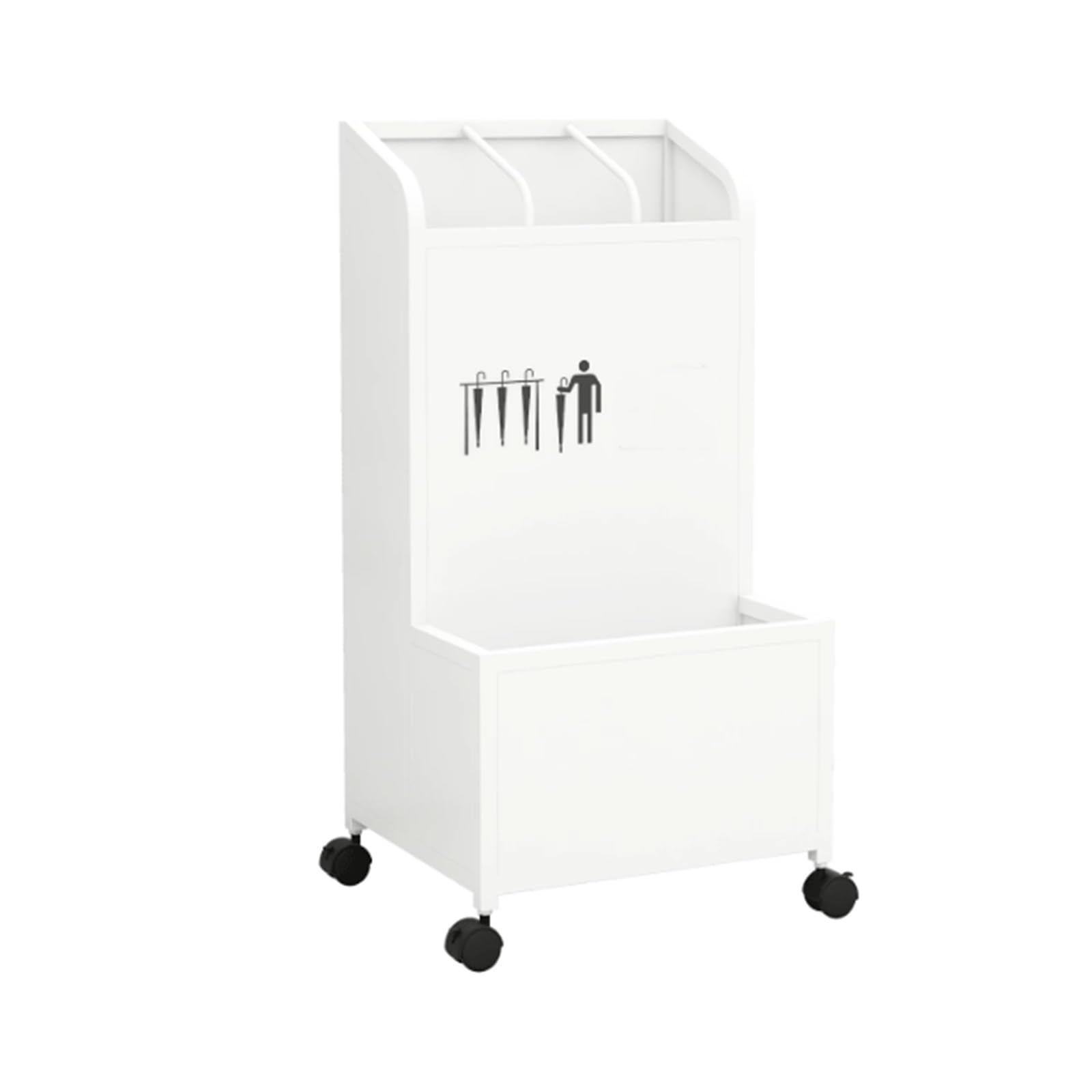 CFY652 Umbrella rack Umbrella Stands And Storage Racks: The Perfect Choice For Hotel Lobbies, Retail Stores, And School Classrooms Office(White,Medium)