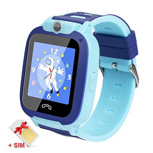 Ralehong Kids Smartwatches IP68 Waterproof LBS/GPS Tracker Smart Watch Phone,Calls SOS Camera Voice