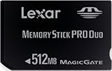 memory stick pro duo 512mb Storage Capacity: 512MB Lexar 512MB Platinum Memory Stick PRO Duo (MSDP512-40-331)