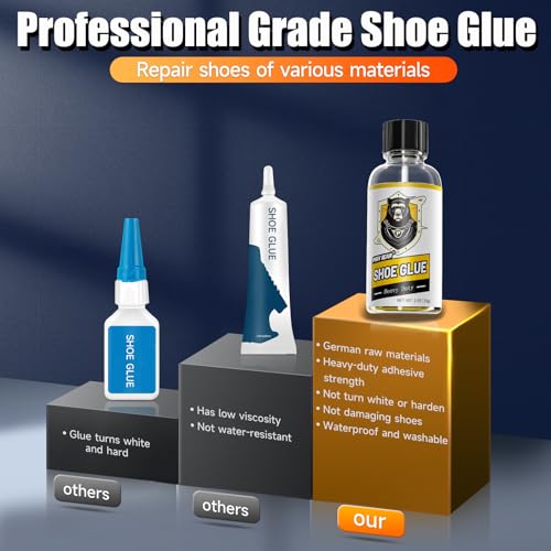 Professional Grade Shoe Glue Repair Adhesive, Heavy Duty Shoe Goo: Low Odor, No White, No Hard, 1.05 fl oz4