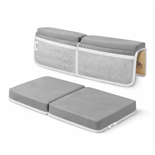 Image of Rylor Premium Baby Bath Kneeler Mat & Elbow Rest Pad Set – Comfortable Bath Kneeler and Elbow Kneeling Rest Pad for Parents, Extra Long 26'', 2.4'' Thick, Non-Slip Support for Easy Bath Time (Gray)