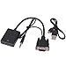 Price comparison product image VGA to HDMI Adapter, Yeebline 1080P VGA Male to HDMI Female Converter with Audio Cable for Connecting PC, Laptop, Notebook to HDTV, Displays, Monitor