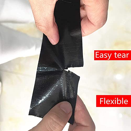 Chuangseed BDT Heavy Ducty Black Wide Duct Tape,Industrial Grade 3 Inches X 55 Yards thumb #2