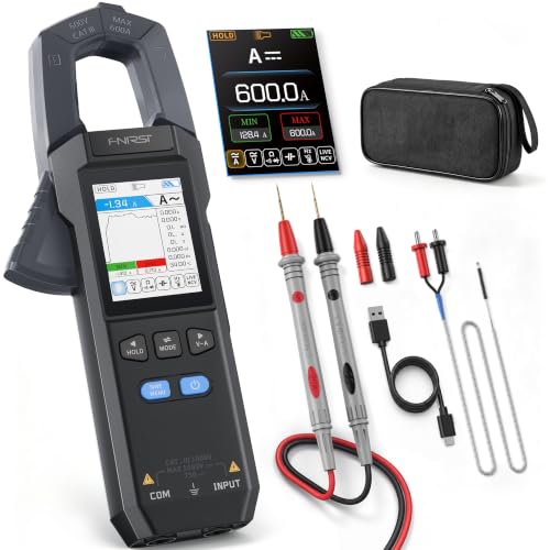 FNIRSI-DMC-100-Clamp-Meter-9999-Counts-TRMS-600A-ACDC-Amp-Meter FNIRSI DMC-100 Clamp Meter 9999 Counts TRMS, 600A AC/DC Amp Meter - Image 1