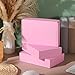 Qilery 100 Pcs Shipping Boxes Cardboard Gift Corrugated Cardboard Boxes Mailer Packaging for Mailing Small Business Present(9 x 6 x 2 Inches,Pink)