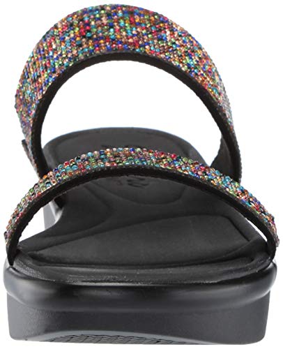 Skechers Cali Women's Bumblers-Bright Start Slide Sandal,black/multi,9 M US