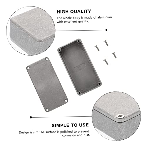 Funomocya 1Pc Box Effect Aluminum Box Metal Guitar Music Accessories Bass Pedal Enclosure Replacement Guitar Effect Pedal Case Electric Guitar Effects Diecast Stomp Box Aluminium Pedal Box #TOP5