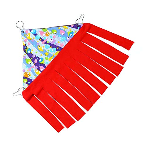 VILLCASE Rede de Papagaio Gaiola de PÃ¡ssaro Habitat de Rede RÃ©ptil DecoraÃ§Ã£o para Escalada Algod