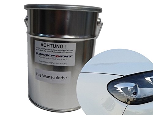 Lackpoint 0,5 Liter Spritzfertigen Wasserbasislack für VW LB9A Candy Weiss Autolack