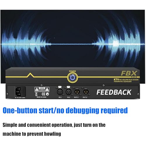 Eliminador de retroalimentación, supresor profesional de feedback, antiultrasonido automático con 12 segmentos y alta fidelidad de sonido, procesador de audio para micrófono en escenarios KTV y actuaciones en vivo miniatura 4