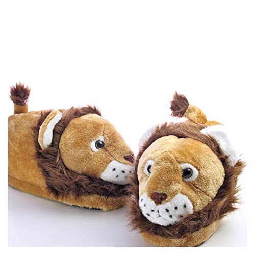 Sleeper'z - León - Zapatillas de casa Animales Originales y Divertidas - Adultos y Niños - Hombre y Mujer - 34/36 (S)