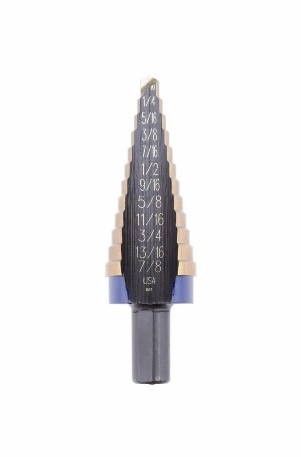 Irwin Industrial Tools 10234CB #4 Unibit 3/16- Inch – 7/8-Inch, 12-Steps Cobalt Step Drill Bit (1/16- Inch Steps)