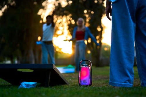 JBL Pulse 6, Tragbarer Lautsprecher mit 360°-Lichtshow, Schwarz