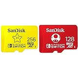 SanDisk 256GB microSDXC-Card, Licensed for Nintendo-Switch - SDSQXAO-256G-GNCZN & 128GB microSDXC-Card, Licensed for Nintendo-Switch - SDSQXAO-128G-GNCZN