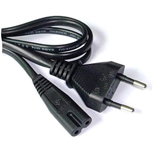 KEBILSHOP 2 Pin AC Power Cable 2.4m