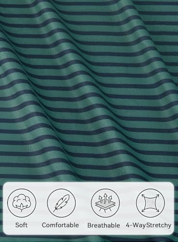 Polos para hombre transpirables para golf, de manga corta y corte ajustado, con estampado miniatura 6