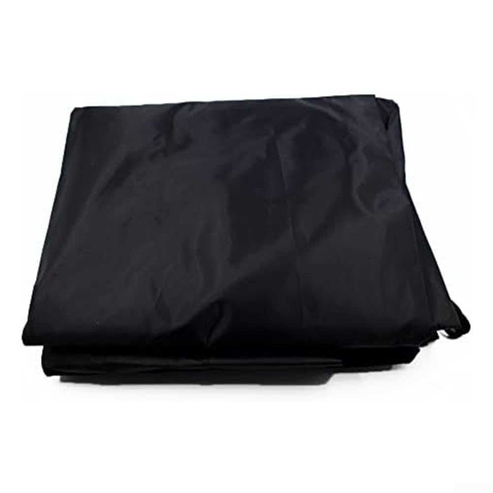Sac de rangement noir pour tente, auvent, sac de rangement imperméable noir, avec cordon de serrage et deux dragonnes, pour meubles, grils, etc. (140 x 34 x 44 cm)