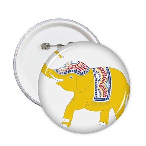 Éléphant jaune bouclier badge thaïlandais pour personnaliser un sac à dos