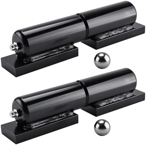 Patio Barrel Gate Hinges 7 Inch Heavy Duty Weld-On Install Hinge for Swing Door Trailer Ramp Door, 2 Pack