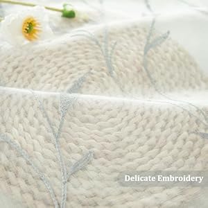 Vogolgreytasselsembroideredkitchencurtainsfarmhousestylesofttouchvoilecurtaintiersfornursery2panelslightfilteringsheerdrapesforbathroom30x36in Urban Country Home Decor Vogol grey tassels embroidered kitchen curtains farmhouse style soft touch voile curtain tiers for nursery 2 panels light filtering sheer drapes for bathroom 30×36 in urban country home decor