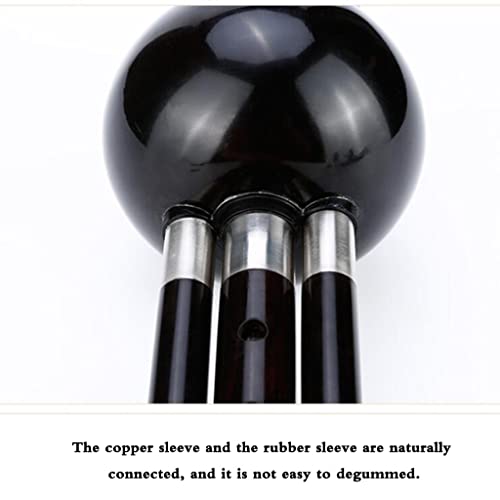 Flutes Musical Instruments Ebony Cucurbit B-Flat C-A Playing Instrument Traditional Musical Instruments For Beginners With Chinese Knot And Box Tonal Beauty (Color : Black, Size : C-Key) #TOP5
