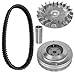 Caltric Complete Complete Clutch Primary Fixed Sliding Sheave Belt Compatible with Yamaha Rhino 450 Yxr450Fa 2006-2009