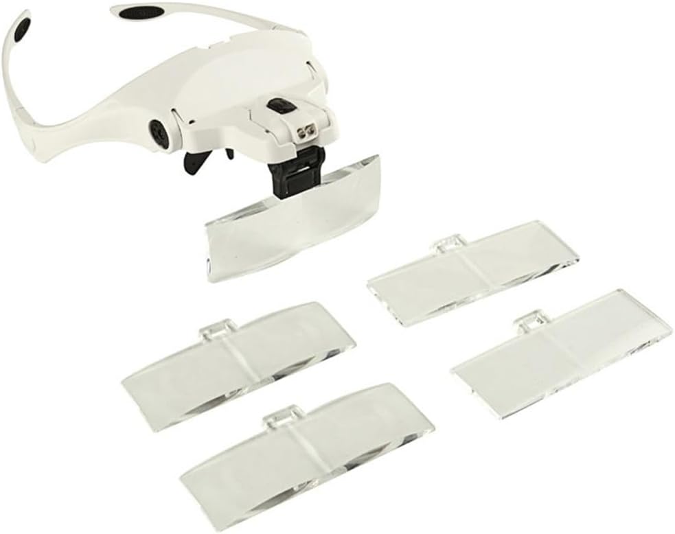 5 Lenses LED Eye Lenses Wearable Magnifying Glasses with 5 Different Magnifications