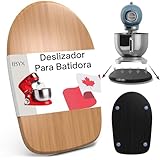 Ibyx Bandeja Deslizante para Batidora de Pie y Cafetera – Caddy de Bambú con Ruedas Silenciosas, Bandeja Extraible para Encimera