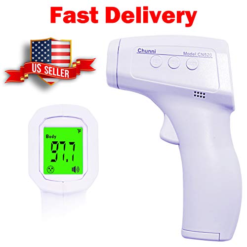 FiGoal Infrared Forehead Thermometer Accurate Digital Non-Contact Laser Temperature Gun Portable Baby Body Basal Thermometer Gun with LED Display for Infants and Adults, immediate Instant Result