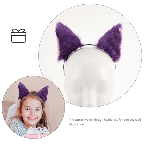 Healeved Cat Ear Headband Plush Furry Fox Ears Hair Hoop Soft Costume Accessory for Adults Kids Party Dress up Cosplay Makeup Facial Care - Image 4
