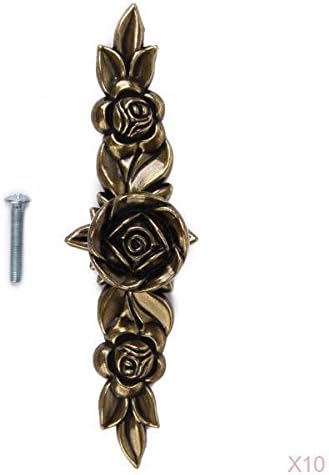 Amazon おしゃれ ブロンズ ローズ キャビネット 引き出し 家具 ドア 取っ手 ノブ ハンドル プル ハードウェア 145mm ドアノブ ツマミ