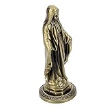 RORPOIR Virgen Modelo Iglesia Virgen Decoración Catolicismo Estatua Mini Estatua Miniatura Virgen De Zinc Pequeña Virgen Decoración Religiosa Maria Estatuilla