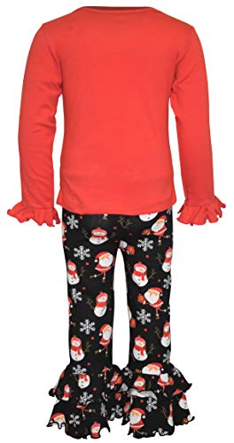 Image of Unique Baby Girls Little Miss Nice List Christmas Pant Set