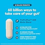Physician's CHOICE Probiotics 60 Billion CFU - 10 Strains + Organic Prebiotics - Immune, Digestive & Gut Health - Supports Occasional Constipation, Diarrhea, Gas & Bloating - for Women & Men - 60ct - Image 4