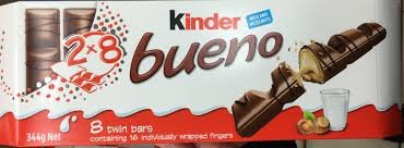 Kinder Bueno Milk & Hazelnut 8 Twin Chocolate Bar Box, 344g-image-1