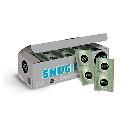 EXS Vorratspackung Trim Snug Fit 144 Kondome aus Latex mit Feuchtbeschichtung und 49mm nominaler Breite