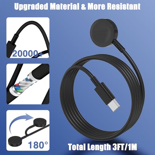 Image of USB C Cable 6ft, Essri 2Pack Type C Charger Cable 6 Feet, Nylon Braided 3A Fast Charging Cord 6 Foot for Samsung Galaxy A10 A20 A51 S9 S8 Note 9 Note 8 Galaxy Note 20 10 S21 S20 S10 Plus （Black）