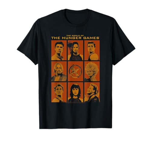 The Hunger Games Catching Fire Character Grid Movie T-Shirt