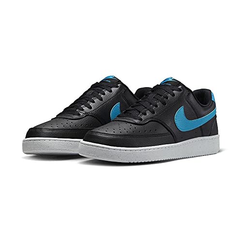 Image of Nike Mens Court Vision Lo Nn Black /Laser Blue-White Running Shoe - 8 UK, (DH2987-005)