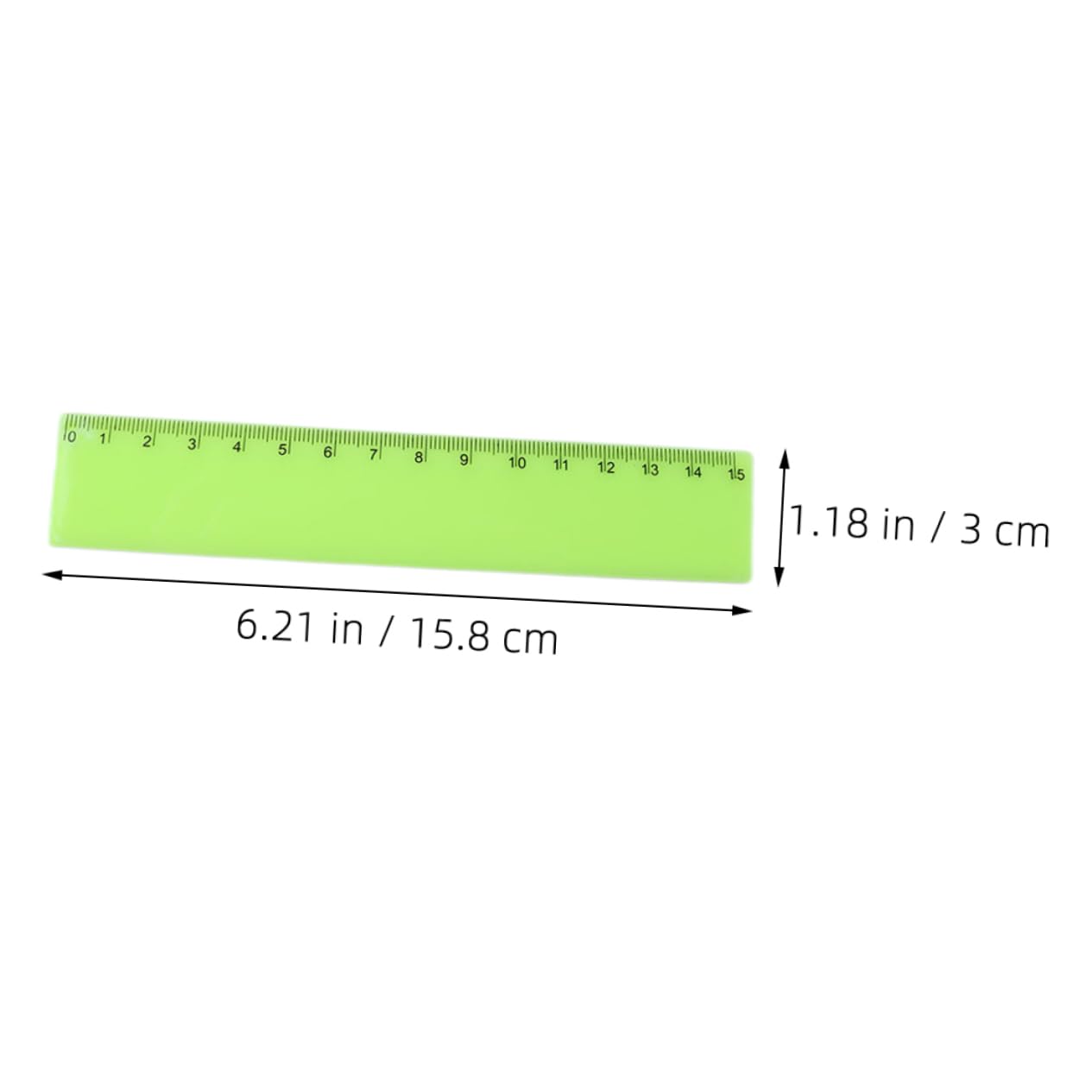 OSALADI 5 Set Righello Colorato Governate Studenti Che Misurano Righelli Righello Chiaro Misurazione Del Righello Governanti Per Gli Studenti Sovrano Trasparente Plastica 25 Pezzi * 5