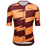 Naranja Santini Furia Smart Short Sleeve Jersey L