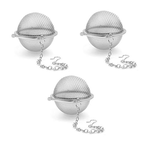 3PCS Premium Tea Infusers, Loose Leaf Tea, Upgraded Tea Strainers and Tea Balls for Flavoring Herbal Spices and Seasonings