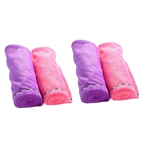 Balacoo 4 Peças Toalhas De Envoltório De Cabelo Rápido Turbante De Cabelo Envoltório De Cabeça Toalh