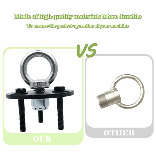 Image of Heavy-Duty Outboard Engine Lifting Ring Tool Kit Compatible with Evinrude, Johnson, BRP, and ETEC Motors - Marine-Ready Hoist Eye with Adapter, Bolts & Washers for Engine Removal