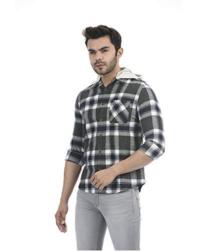 Image of Pepe Jeans Men's Cotton Checkered Regular Fit Casual Shirt