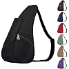 AmeriBag 17 Microfiber Healthy Back Bag Ergonomic Crossbody Sling for Everyday Use, Travel & Walking Comfort