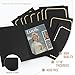 Golden State Art, Pack of 50, 6x8 or 8x10 Photo Folders, Cardboard Picture Frame, Paper Frame Cards, Greetings/Invitation Special Events: Graduation, Christmas, Wedding(Black)