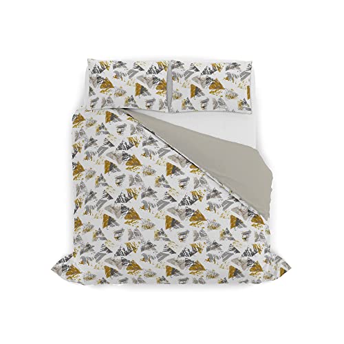 Italian Bed Linen MB Home Italy “Fashion” Duvet Cover Set, Urban Giallo, Double - Image 2
