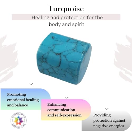 Image of Genuine Turquoise Tumble Stone 20-50gms Healing Crystals for Energy Balance and Spiritual Harmony Authentic Gemstone for Meditation and Reiki